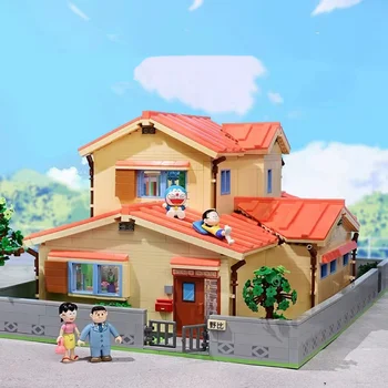 2023 Нов Класически Котка Котка Nobi Nobita's Home Building Block Kit Модел на Стаите в Творчески Строителен Модул за Детска Играчка За Подарък