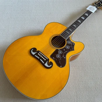 Custom Shop, произведено в Китай, благородна 42-инчов акустична китара, хастар от палисандрово дърво, безплатна доставка