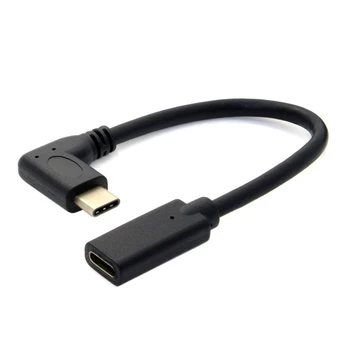 Удлинительный кабел за прехвърляне на данни под прав ъгъл от 90 градуса USB 3.1 от мъжа към жената за Htc 10