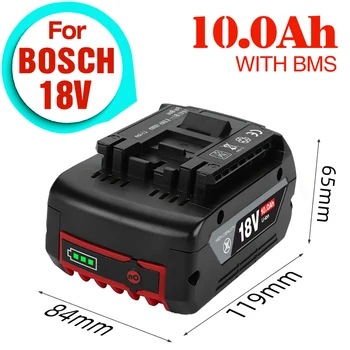 За BOSCH Authentic 18V BAT609 BAT610 за Bosch 18V Professional 18V литиево-йонна батерия за бормашини GBA18V GSR18V BAT618 BAT619