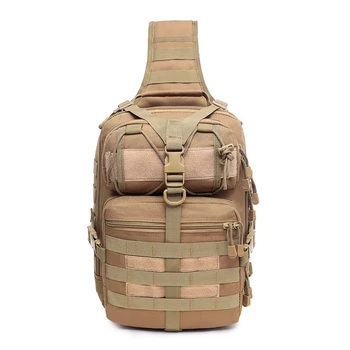 Градинска тактическа мъжки чанти-прашка, висококачествен военен раница-прашка Molle, щурмова чанта