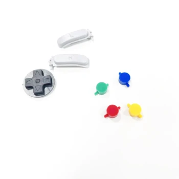 1 Комплект висококачествени бутони за игрален контролер SNES, цветни бутоните L и R, бутони с кръстосани покритие, ремонт и подмяна на