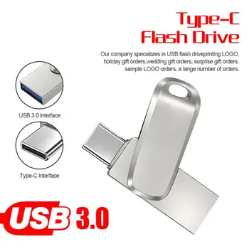 USB Флаш Памет Метална Писалка-Диск 1 TB И 2 TB USB 3.0 Флаш памет 512 GB 256 GB 128 GB Високоскоростен Водоустойчив Cle USB Memory Stick