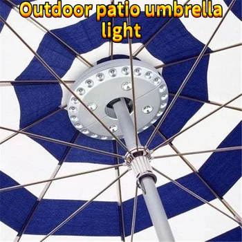 Кемпинговая палатка, уличен лампа за чадър, Преносим авариен безжичен 48LED Режим на осветление, улично осветително за чадър в двора