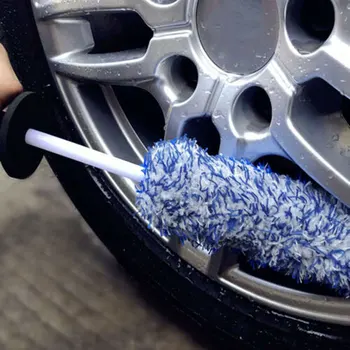 Четка за почистване на гуми, четка за обяснения на автомобилните колела от микрофибър, ръководство за пречистване на джантата гума за почистване на автомобили, за почистване на автомобили