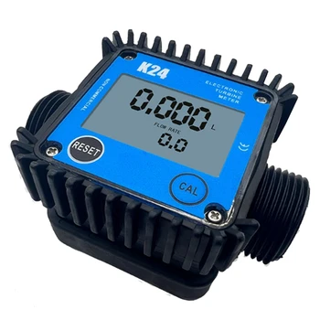Цельнокроеный LCD Разходомер за гориво K24 За Турбина, Цифров Измерител на разхода на гориво, Измервателни Инструменти за измерване на потока на течна вода