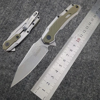Джобен Сгъваем Нож Dizy type KS 1369 8Cr13MoV Tanto Blade G10 Дръжка Външни Ловни Ножове EDC Инструмент