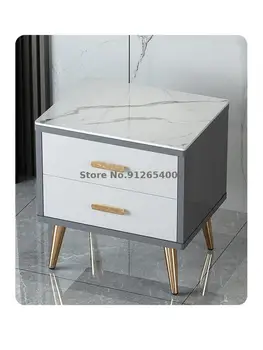 Просто модерно нощно шкафче в скандинавски стил нощно шкафче лесно лукс лесен шкаф за съхранение на рафт в спалнята малка