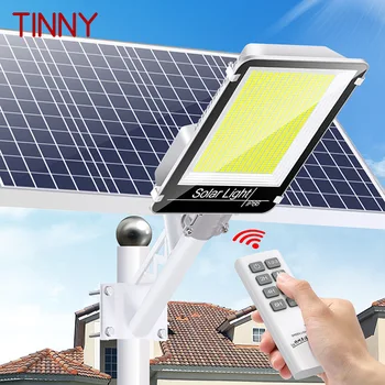 Стенен лампа за слънчева батерия, уличен лампа с датчик за температурата на външното тяло, водоустойчива IP65 с дистанционно управление за съвременния градина Plaza