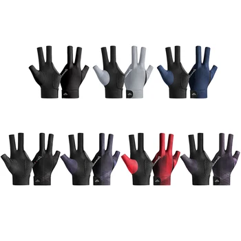 Билярдни ръкавици с отворени пръсти, Мини Полиэстеровые ръкавици за снукър, Регулируем Стикер, Лесни за Многократна употреба Любителски тренировки
