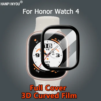 За смарт часа Honor Watch 4 Watch4 Ultra Clear Full Cover 3D Изогнутое Покритие От Мека филм PMMA Защитно фолио за екрана -Не закалено стъкло