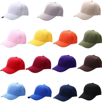 Дамски мъжки шапка С извит сенника, Светлинен панел, однотонная бейзболна шапка, Мъжка шапка, Градинска солнцезащитная шапка, Регулируем на Едро бейзболна шапка