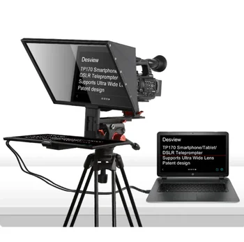 Desview Bestview TP170 Универсален Телесуфлер за Огледално-рефлексен фотоапарат, Смартфон, iPad Преносим телесуфлер за интервю