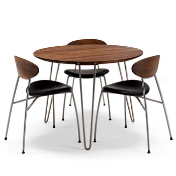 Скандинавските Трапезни столове Изчистен Метален Вътрешен Двор Промишлен Дизайнерски Италиански стол модерно обзавеждане за салон Muebles
