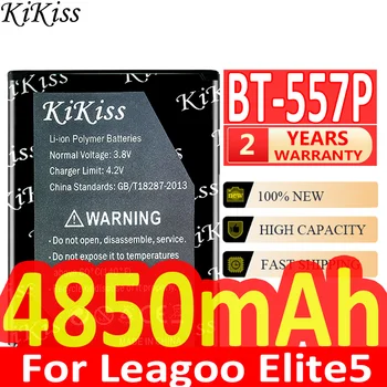 Мощна батерия KiKiss капацитет 4850 mah BT-557P за батерии на мобилни телефони LEAGOO Elite5 Elite 5