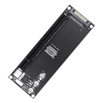 Дънна платка СФФ-8611 8612 NVMe M. 2 SSD за адаптер, PCIe 4.0 X16 Такса за разширяване на PCIe X4 Странично Card Външна графика