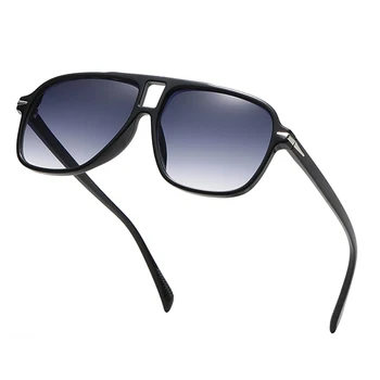 Модни Включване на слънчеви очила Gredient Ретро Мъжки Извънгабаритни Пилотните Нитове UV400 Летни Нюанси на Реколтата, Големи очила