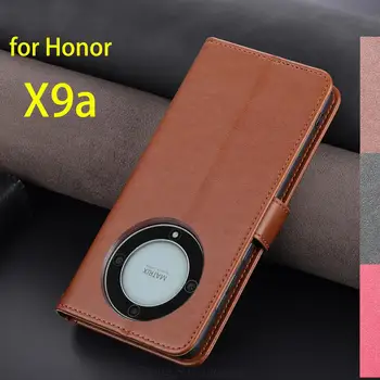 Калъф за Huawei Honor X9a, Калъф от Изкуствена Кожа, Държач за карти, Чанта, Портфейл Honor X9a, Защитен Калъф За вашия Телефон, Fundas на Корпуса
