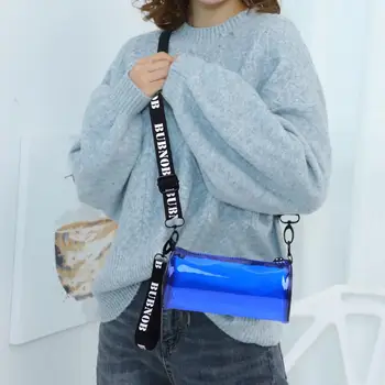 Прозрачната чанта през рамо с плечевыми презрамки, Женски прозрачни многофункционални портмоне, чанта през рамо, чанти, Госпожа моден аксесоар