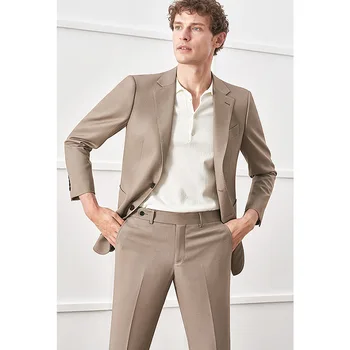 7732-T-Мъжки всекидневен костюм, бизнес професионална официално облекло