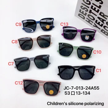 Нови модерни детски слънчеви очила за разходки, защита от слънцето, виолетови, детски слънчеви очила, очила вдлъбната форма