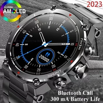 2023 Мъжки смарт часовници AMOLEO, гривна дълги периоди на изчакване, фитнес тракер, спортни часовници, Bluetooth-предизвикателство, умни часовници, Smartwatch 2023