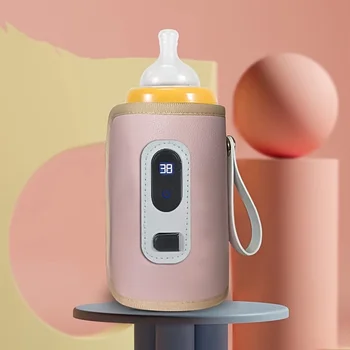 USB-нагревател за мляко и вода, изолирано чанта за количка, Нагревател бутилки за хранене, Безопасни бебешки аксесоари за бебета, аксесоари за пътуване на открито