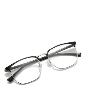 Мъжки слънчеви Очила за четене Със Защита от синя Светлина, Очила за Далекогледство в бизнес стил, Мъжки Ретро, ултра-леки очила от 0 до 4,0