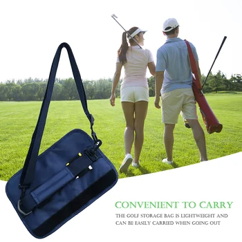 Калъф за тренировка на голф, Преносима чанта за съхранение на стикове за голф, найлон с пагон, леки аксесоари за спорт на открито