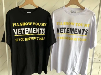 Y2k Vetements Свободна тениска 