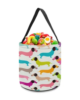 Кошница за съхранение на такси Catoon Dog Kawaii, Кофа за бонбони, Преносим домашна чанта за багаж, кош за детски играчки, аксесоари за декорация на партита