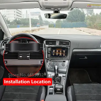 Кола номер LHD За Volkswagen Golf 7 7.5 MK7 2014-2020yr От Сплав на Gravity Mobile Cell Stand GPS Без Определяне На отдушник