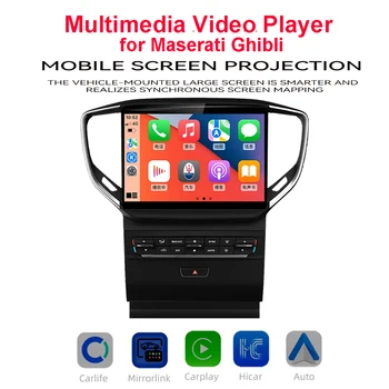 2DIN Мултимедия Видео за Maserati Ghibli Безжичен CarPlay Android Авторадио Mirrorlink QLED автоаксесоари MSM8953 GPS