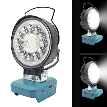 Висококачествена Led работна лампа с бързо Зареждане за Външно проектиране Здрав ABS-база Изходна мощност 18 W Син цвят