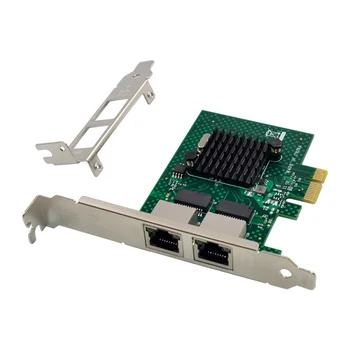 BCM5720 PCIE X1 Мрежова карта Gigabit Ethernet с Два Порта на Сървъра мрежов адаптер, Съвместим с WOL PXE VLAN