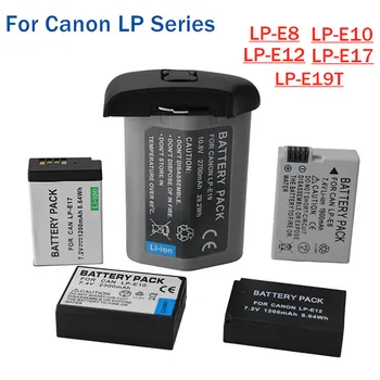 Батерия за огледално-рефлексни фотоапарати Canon от серията LPE LP-E8 LP-E10 LP-E12 LP-E17 LP-E19T/LP-E4N Акумулаторна батерия M50 100D kiss X7 1D MARK 4