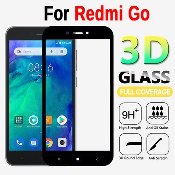 3 Бр. Полноклеящееся 3D закалено стъкло за Xiaomi Redmi Go Защитни фолиа за екрана Xiaomi Redmi Go Защитно фолио