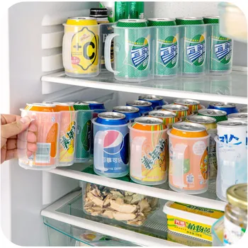 Пластмасови рафтове за съхранение на напитки В хладилника, лесно разкриваща Рафтове за съхранение на кутии, Класификация Кухненски рафтове за съхранение на напитки