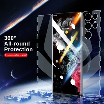 Гидрогелевая фолио-Пеперуда За Samsung Galaxy S22 Ultra S22 + S22 5G 360 HD Full Cover Screen Protector За Samsung Samsun S 22Ultra