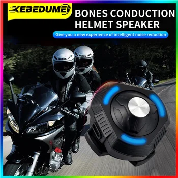 Слушалки за мотоциклетни шлем с костна проводимост, говорител Bluetooth 5.3, стерео слушалки, Безжични водоустойчиви слушалки-гласов асистент