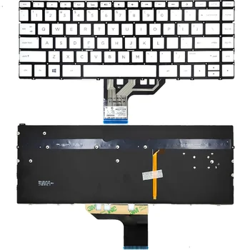 Новата американска клавиатура с подсветка за HP 13-AC 13-W 13-AP 13-AC000 13-AC033DX 13-AC040CA сребрист цвят.