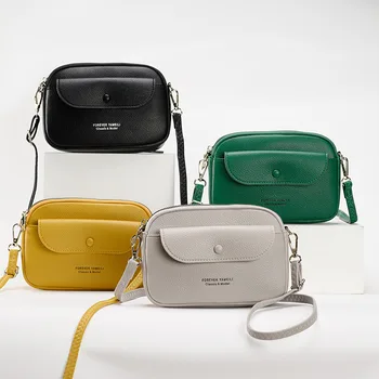 Висококачествена чанта за мобилен телефон, Нишевый Дизайн, Женствена чанта през рамо с едно рамо 2023, Нова Ежедневни Малка Квадратна чанта с Голям капацитет