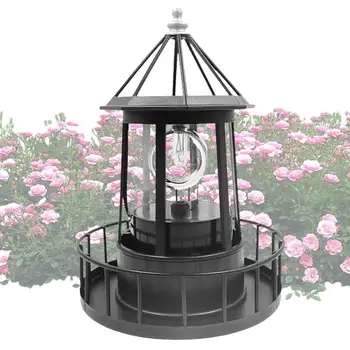 Лампа слънчев фара, водоустойчив Слънчев led фар, Въртящи се на 360 лампи, Лампа за външно декор, Морава лампа за двора и градината