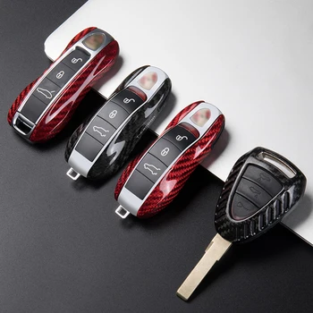 За Porsche Paramela набор от ключове Cayenne Macan специален набор от ключове 718 калъф за ключове от настоящето въглеродни влакна