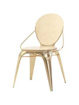 Индустриален стил Американски Кънтри Стол Домашен Скандинавски Хотелски маса за Хранене, стол за Кафе Ретро Дизайн От ковано Желязо Подлакътник Бар стол