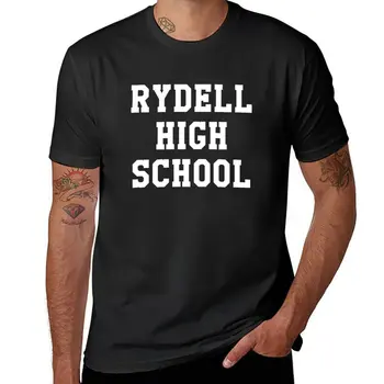 Нова тениска Rydell High School, тениска за спортни фенове, тениски за гиганти, мъжки t-shirt