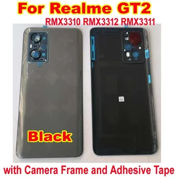 Оригиналната и най-Добрата Стъкло на Задния Капак на Отделението за батерията За Realme GT2, Делото, Калъф за телефон GT 2 с Рамка Камера + Лепило