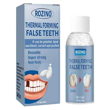 Комплект за временна замяна на зъбите за Многократна употреба суперпрочные термобусы за зъби 30 г Добавъчни хлабината между зъбите Комплект за ремонт на липсващи зъби