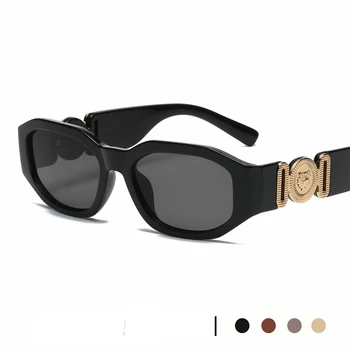 2023 Нови Слънчеви очила в малки Рамки в стил Steampunk, Мъжки Модни Дизайнерски стръмни слънчеви очила за шофиране, Жените vintage слънчеви очила Oculos De Sol