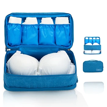 Сутиен, пътна чанта органайзер за съхранение на бельо, чанти голям капацитет, с множество офиси, преносима водоустойчива чанта за бельо